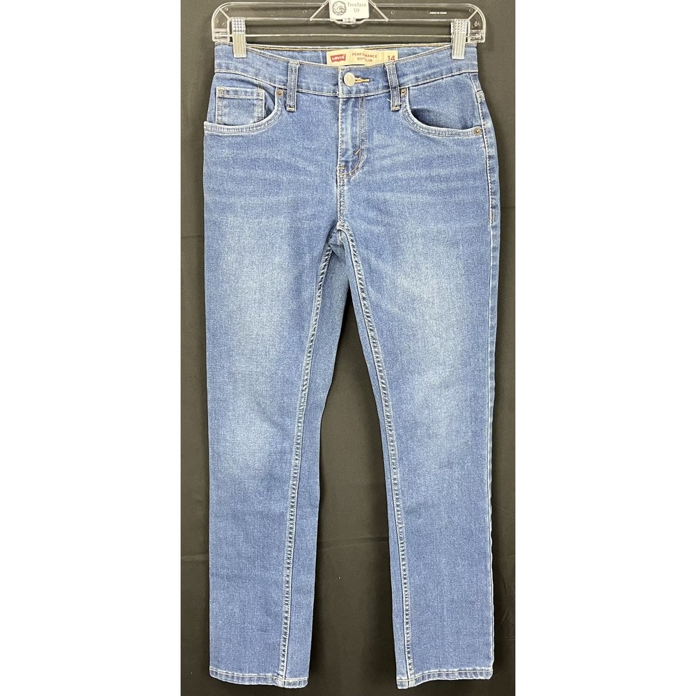 Levi's 511 Slim Boys Adjustable Waist Performance Stretch Denim Jean Size 14 REG